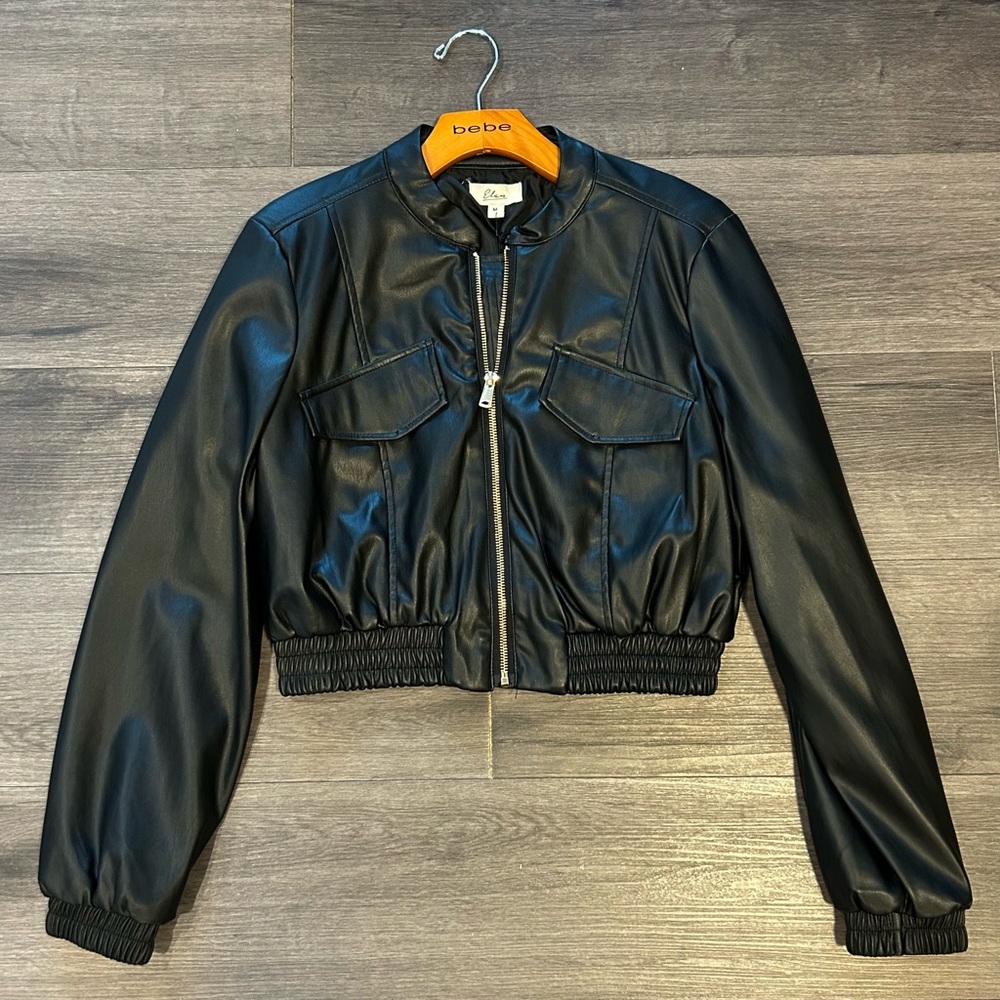 Elan Black Bomber Jacket